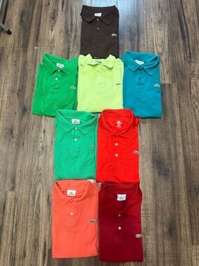 8/$140 Bundle Lacoste Polo shirts